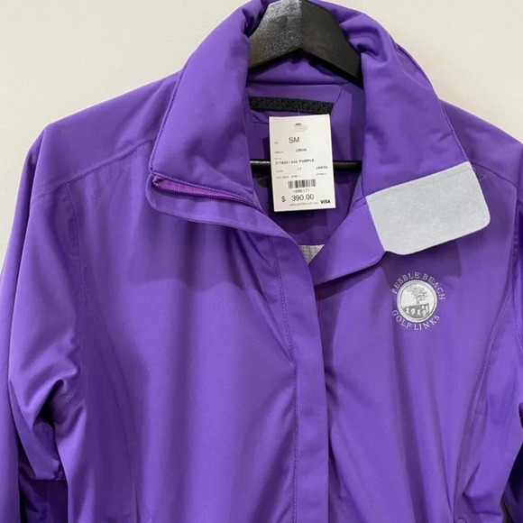 Pebble Beach Purple Windbreaker Fitted Golf Jacket Size S - Cross Sportswear NWT - Picture 3 of 16
